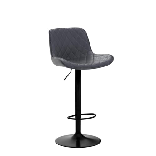 MENCOLULU Set of 2 Adjustable White Swivel Bar Stools with Back for Kitchen Island