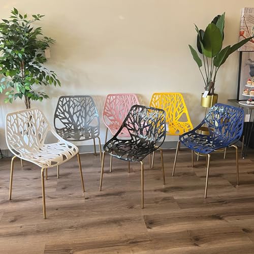 Elegant Navy Blue Dining Chairs Set of 2 for Indoor/Outdoor Use